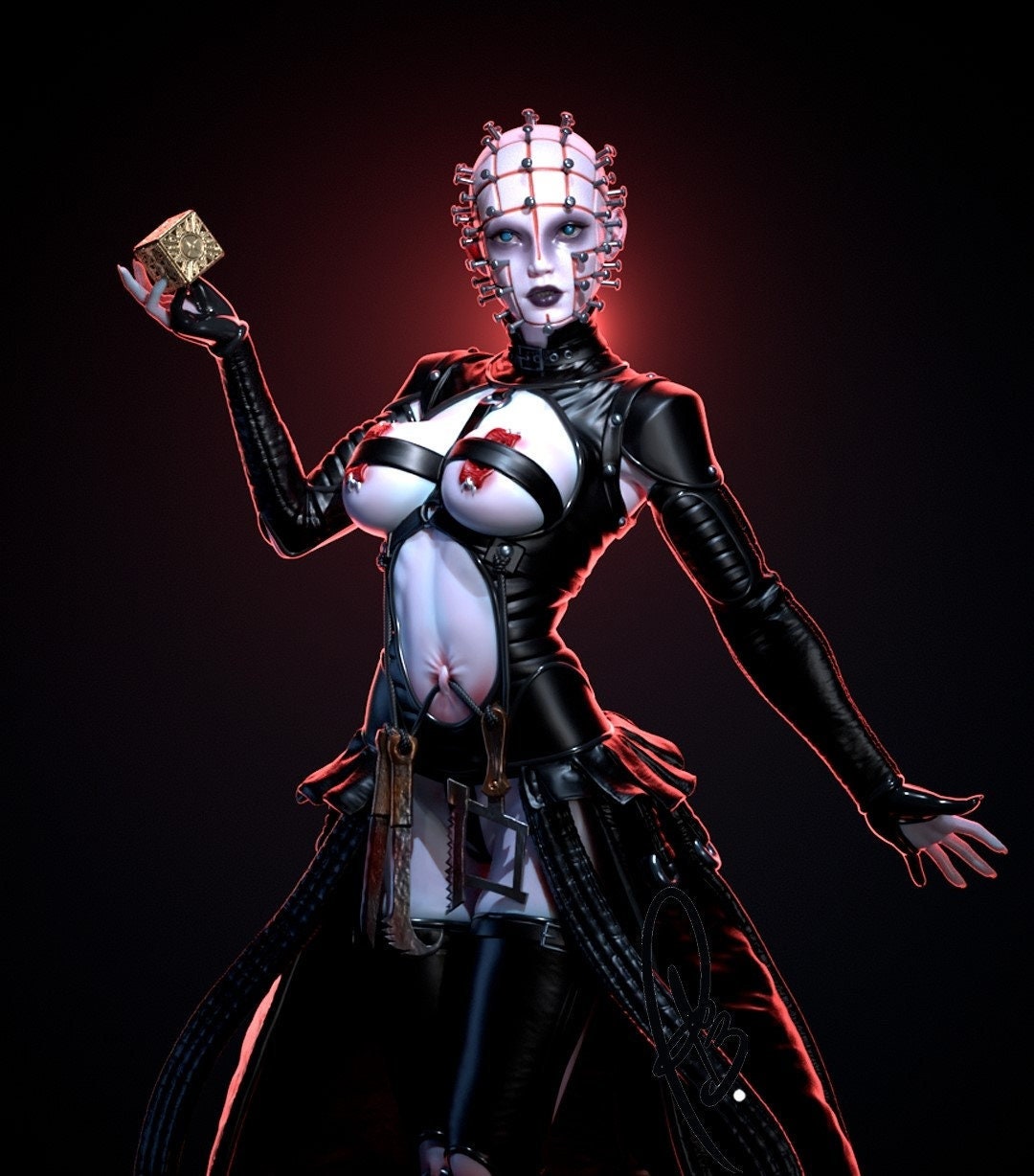 Female Pinhead Figure 3D Model STL File for 3D Printers Etsy