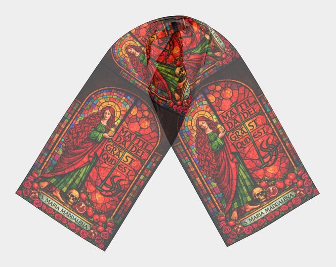 Maria Maddalena with Matilda Signature Stained Glass Scarf
