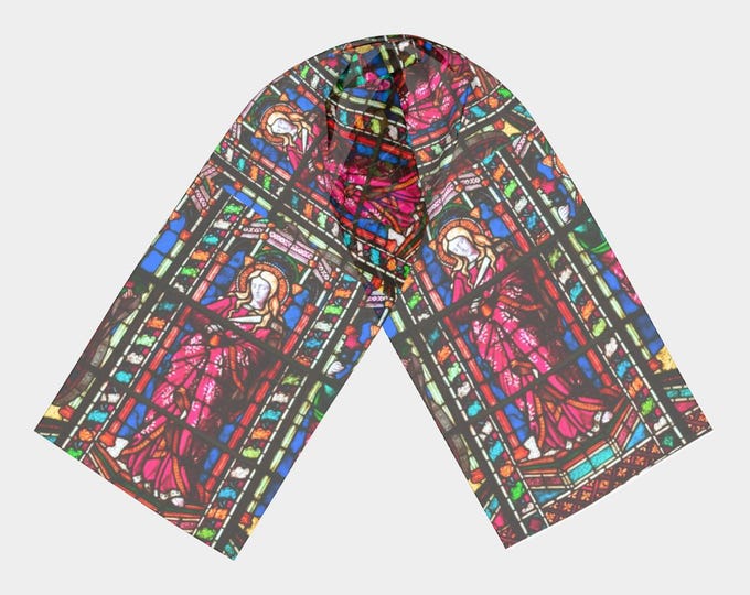 Mary Magdalene Stained Glass Scarf