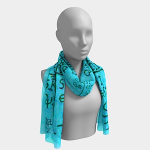 Matilda Signature-sjaal in groenblauw