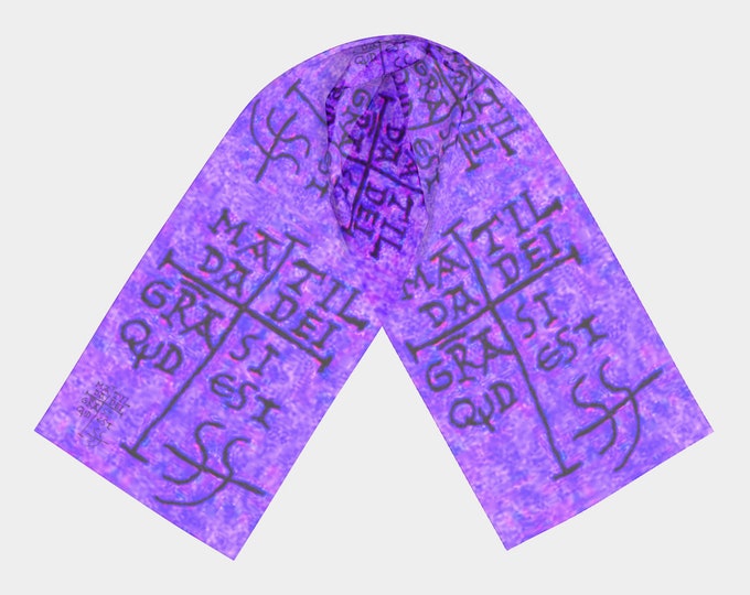 Matilda Signature Scarf in Mottled Purple