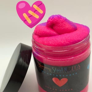 Heartbreaker Sugar Scrub, Sugar Scrub, Body Scrub, Exfoliating Scrub, Foaming Scrub, Gift idea, Skin Care, Bath And Body, Body Polish