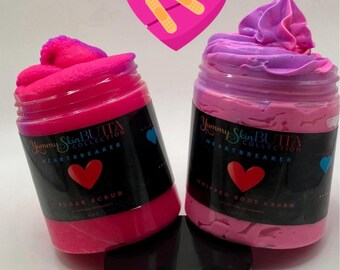 Crema corporal batida Heartbreaker, manteca de karité, humectante, loción, cuidado de la piel, loción corporal, crema corporal, baño y cuidado corporal, manteca corporal orgánica