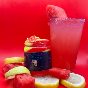 Watermelon lemonade Scrub , Sugar Scrub, Body Scrub, Exfoliating Scrub, Foaming  Scrub, Gift For Her,  Skin Care, Bath And Body, Body Polish