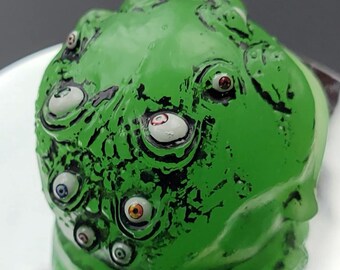 Handmade Green Spog Figurine