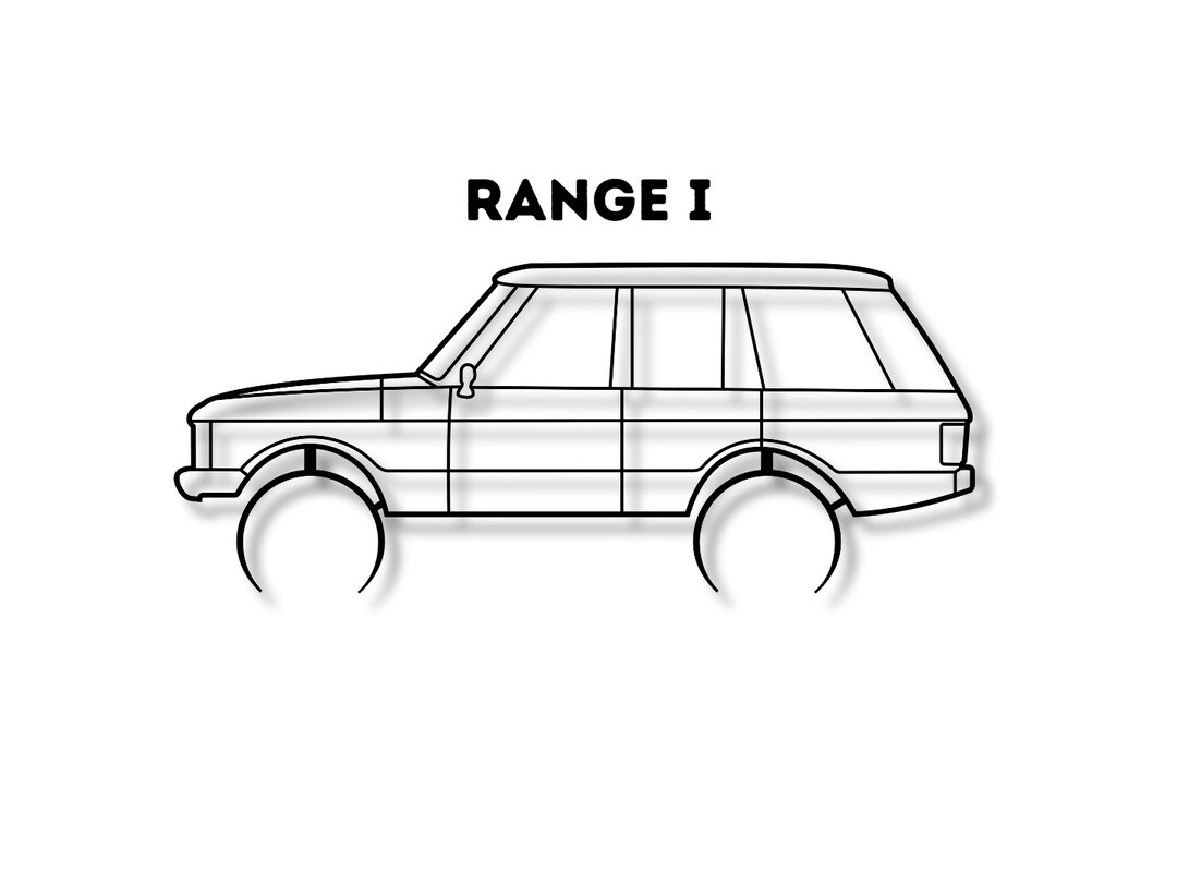 Range Car Silhouette Laser Cut Car Design Car Etsy