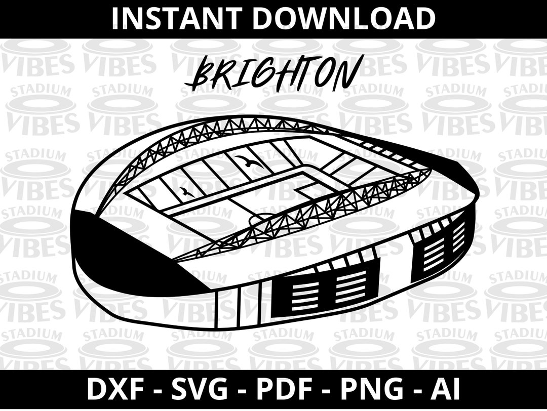 Brighton Football Stadium Laser Cut Football Wall Art Etsy UK