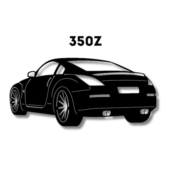 350z laser car silhouette, 350z design, car wall decor, car clipart