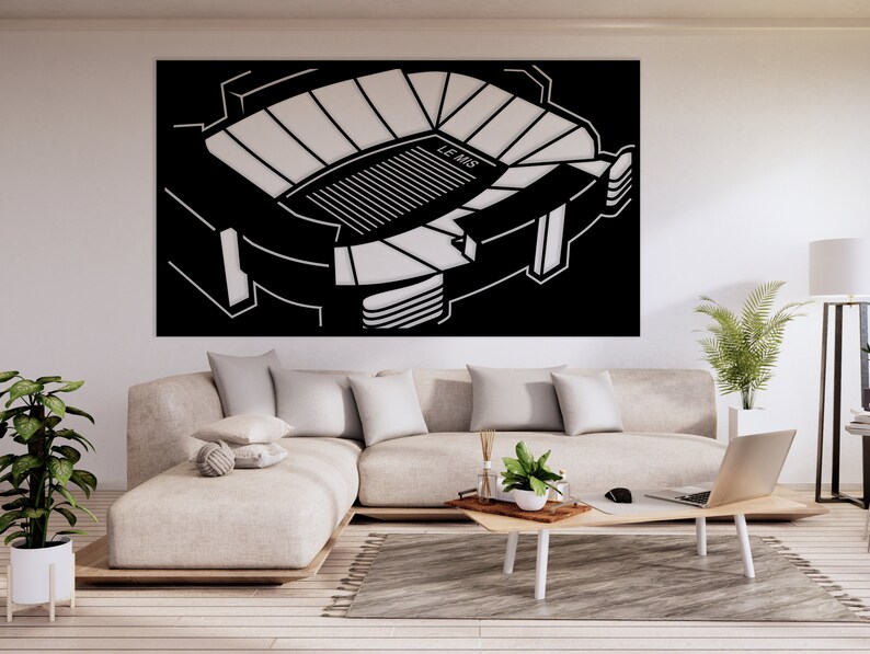 Oxford Football Stadium Laser Cut File Mississippi Stadium Silhouette