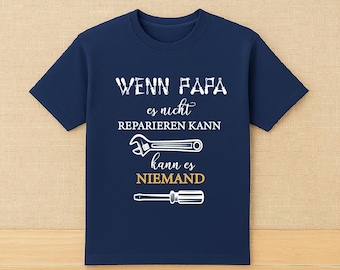 Papa-Shirt »Sein Lieblingsspruch« – Originalfoto aus dem Etsy-Listing