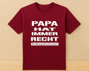 Papa-Shirt »Sein Lieblingsspruch« – Originalfoto aus dem Etsy-Listing