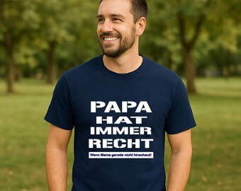 Papa-Shirt »Sein Lieblingsspruch« – Originalfoto aus dem Etsy-Listing