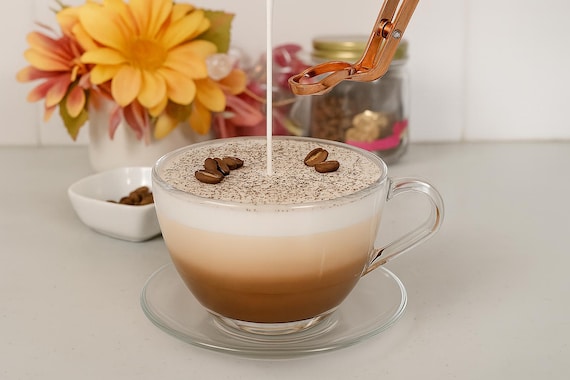 Realistische Kaffee Duftkerze handgemacht | Edle Geschenkidee für Kaffeeliebhaber