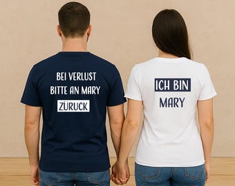 Partner-Shirts »Bei dir« – Originalfoto aus dem Etsy-Listing