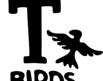 T Birds, band logo from the 1950s movie Grease in jpg png and svg