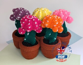 Amigurumi Cactus Moon Crochet Pattern Variation With Small Balls - Instant PDF Download - Cute Cactus Plant Pattern - DIY Crochet Project