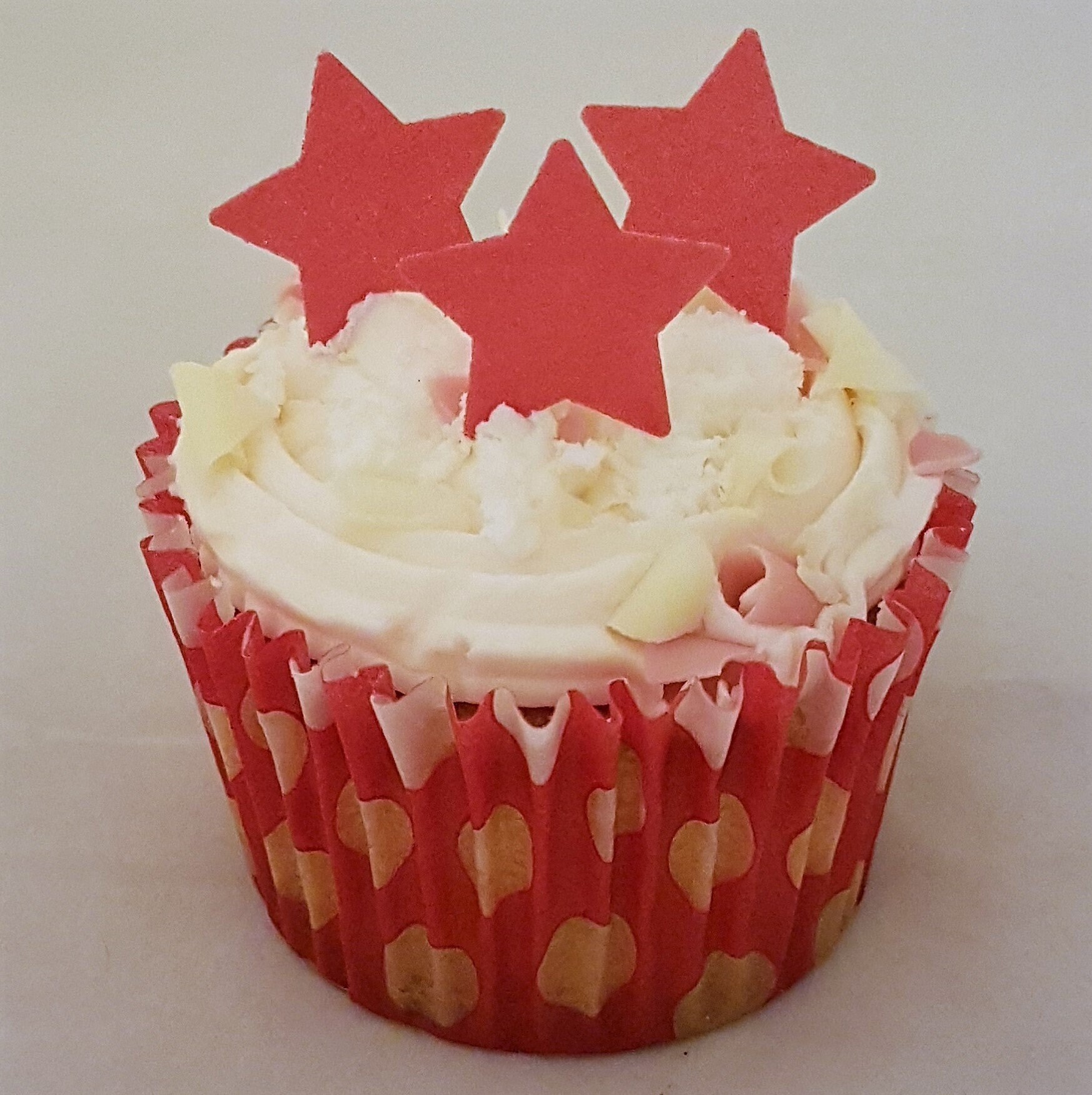 36 X Edible Stars Wafer Rice Paper Cup Cake Decoration Toppers Various ...