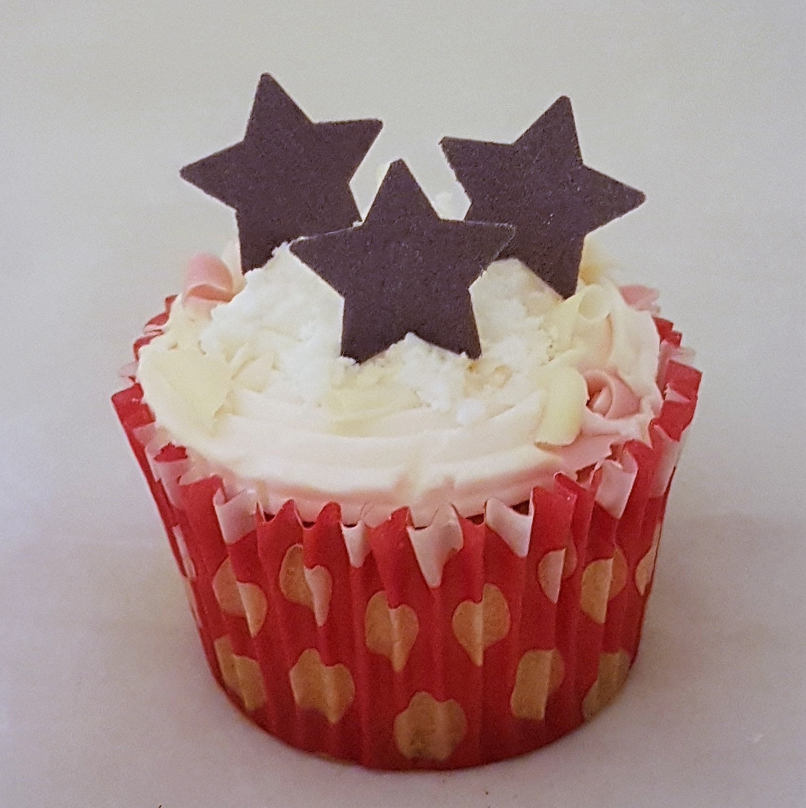 36 X Edible Stars Wafer Rice Paper Cup Cake Decoration Toppers Various ...