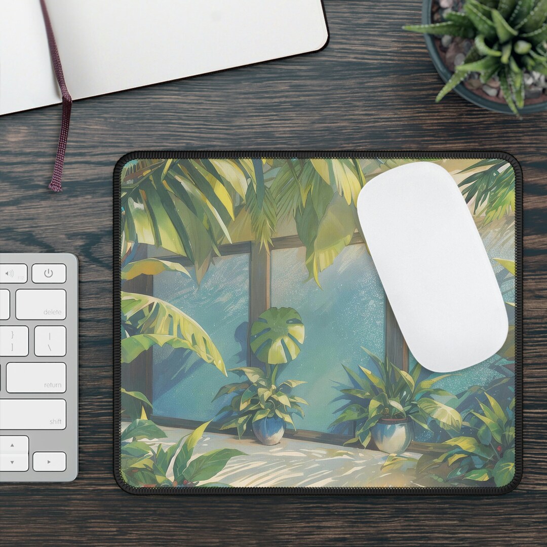 Tropical Gaming Mouse Pad Smooth & Durable Mouse Pad 9x7 Inches
