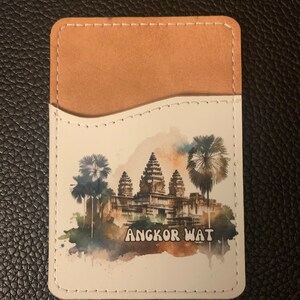 Angkor Wat - Tarjetero / Monedero para teléfono