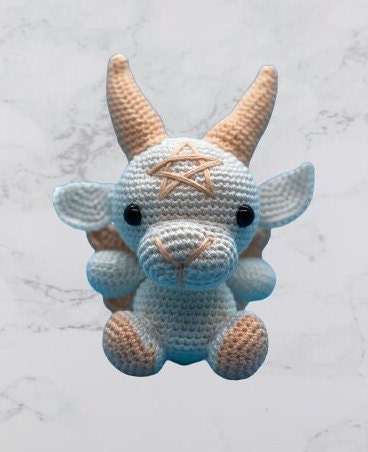 30 Baphomet Crochet Patterns for Cute, Creepy Amigurumi Fans 4 Multilingual Step-by-Step Baphomet Amigurumi