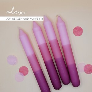 4er Set Dip Dye Kerzen Alex Bild 3