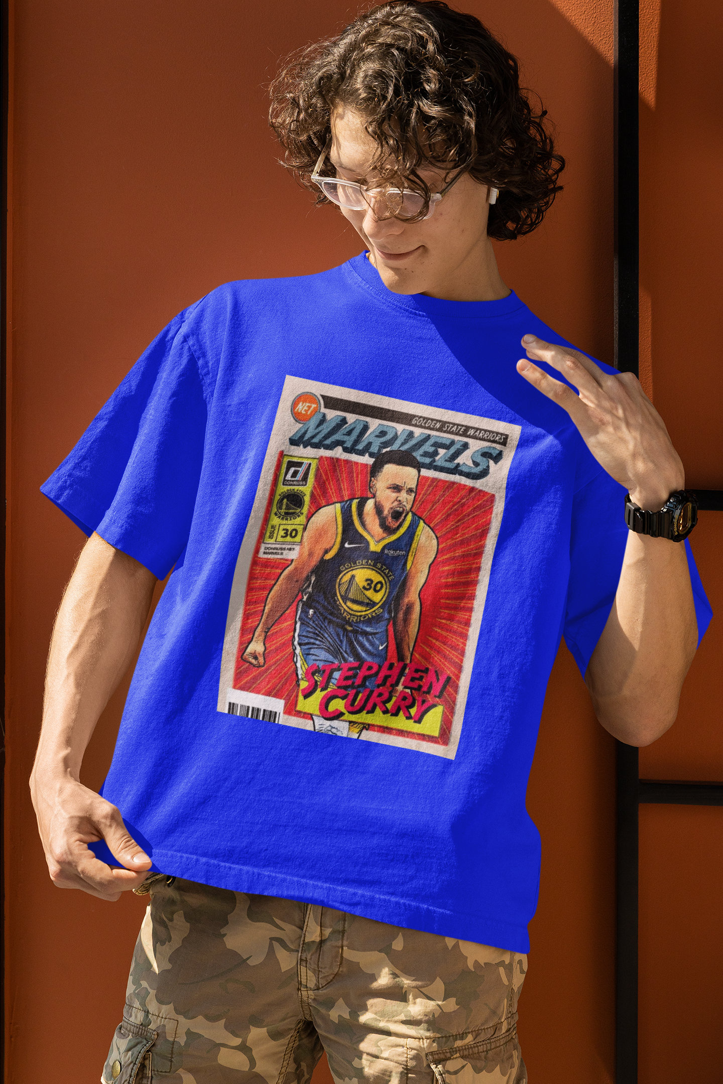 Homage Stephen Curry Golden State Warriors Caricature T-Shirt 2XL