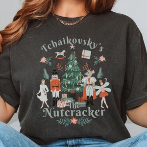 Nutcracker Shirt, Retro Christmas Fairy Shirt, Cottage Core Nutcracker Tshirt, Dance Mom Shirt, Nutcracker Ballet, Christmas Work Shirt