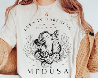 Vintage Style Goddess Medusa Shirt, Snake T Shirt, Greek Mythology, Grunge Greek Apparel