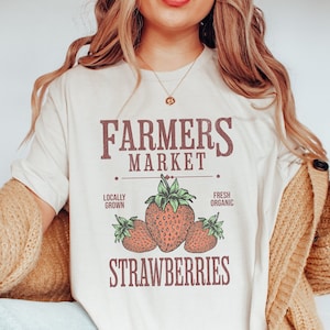 Farmers Market Strawberry Shirt, Strawberry Lover Gift