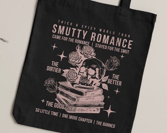 Dark Romance Bag, Smut Bookish Tote Bag, Romance Reader Summer Tote Bag, Canvas Literary Bag, Booklover Merch, Reading Tote Bag, Smut Reader
