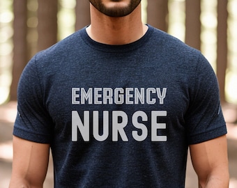 Nurse Shirt, Male Nurse, Nurse Apparel, Male Nurse Gift, Registered Nurse, ER Nurse Shirt, nurse appreciation,RN Gift,Emergency Nurse,UNISEX
