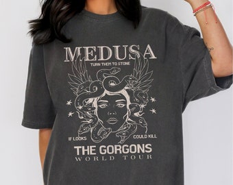 Medusa T Shirt, Greek Mythology Goddess Shirt, Snake Shirt