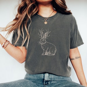 Jackalope Cryptid Shirt, Cryptozoology Shirt, Mythical Creatures, Rabbit Folklore Tshirt, Weird Shirts for Men and Women, Animal Lover