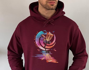 Disc Golf Hoodie, Just Rip It Hoody, Frisbee golf, Disc golf sweatshirt, Disc golf player, Gift for disc golf, flying discs, Disk Golf Shirt