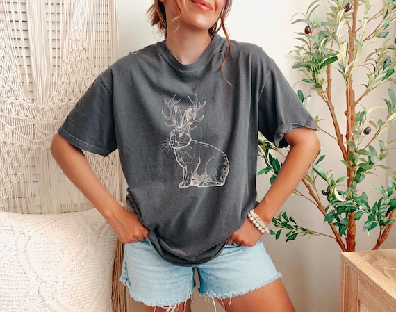 Jackalope Cryptid Shirt, Cryptozoology Shirt, Mythical Creatures, Rabbit Folklore Tshirt, Weird Shirts for Men and Women, Animal Lover