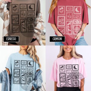 Book Lover Stamp Shirt for Reader, Librariancore Booktrovert Shirt, Romantasy Merch, Book Club Late Night Reader Bookish Gifts,Library Shirt bild 8