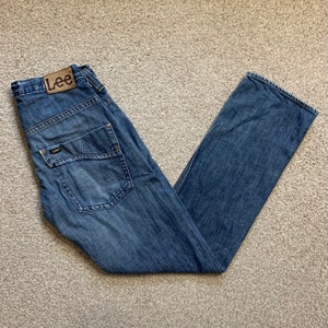 Lee Jeans Ripley 3-Needle Straight Leg Regular Fit Button Fly Vintage 30x32.5