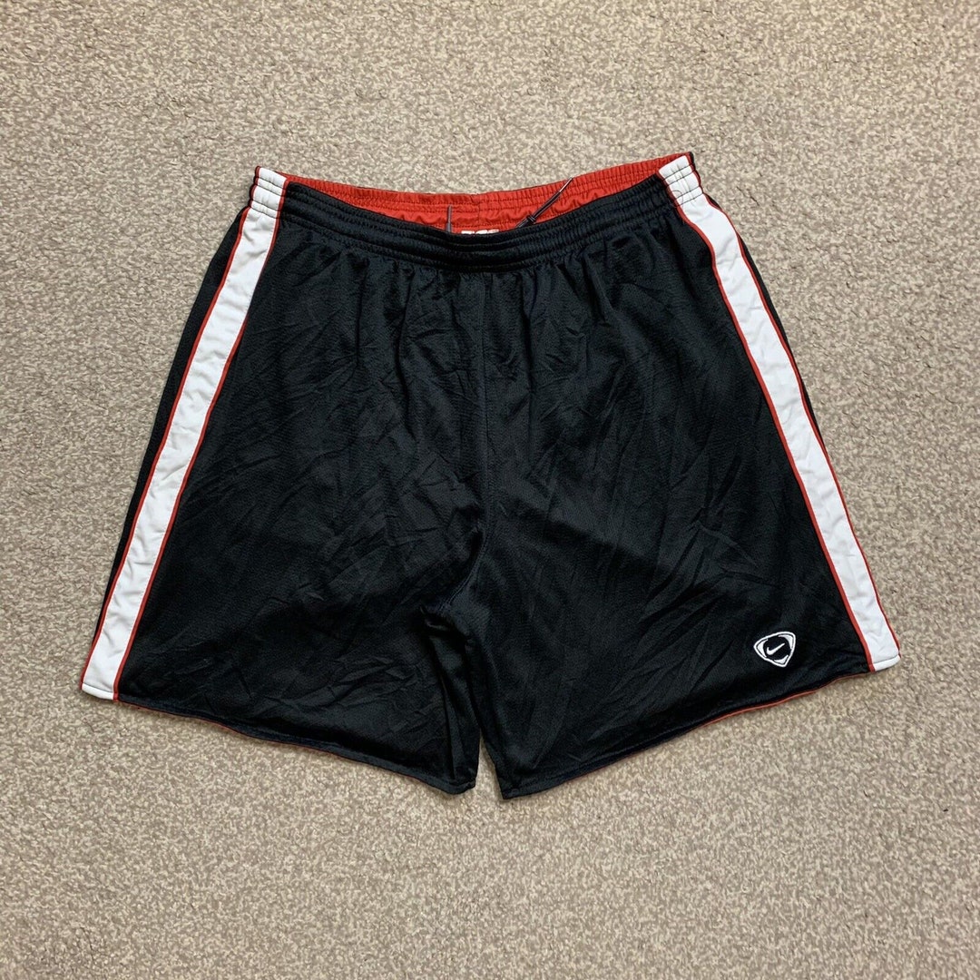 red and black nike basketball shorts