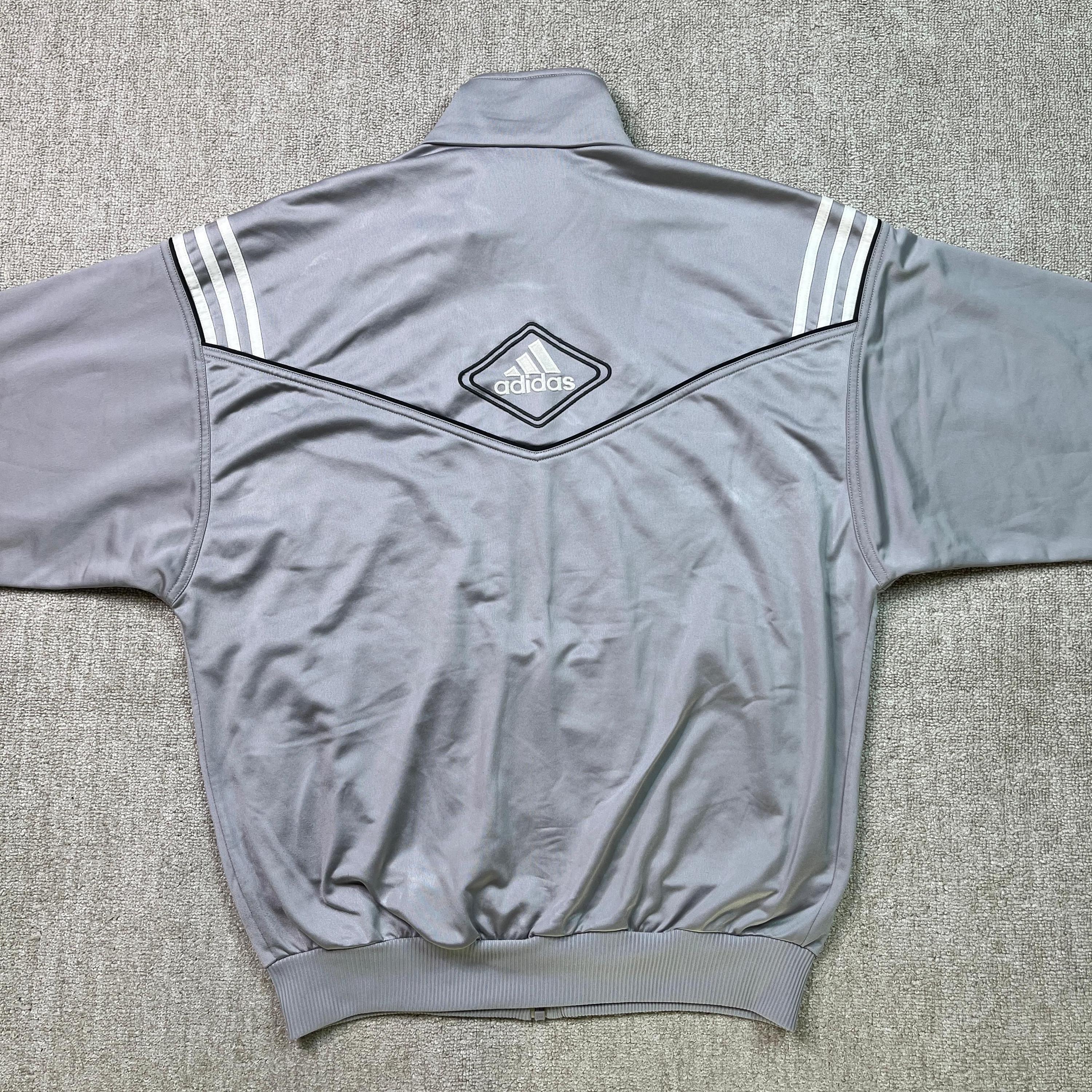 Adidas Tracksuit Top Track Jacket Full Zip 90s Spellout Vintage