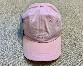 Reebok Cap Hat Baseball Y2K 2000s Vintage 2001 Pink Tennis Mean Girls Brim One Size