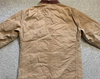 Carhartt Detroit Jacket Coat Vintage Duck Workwear Collared Full
