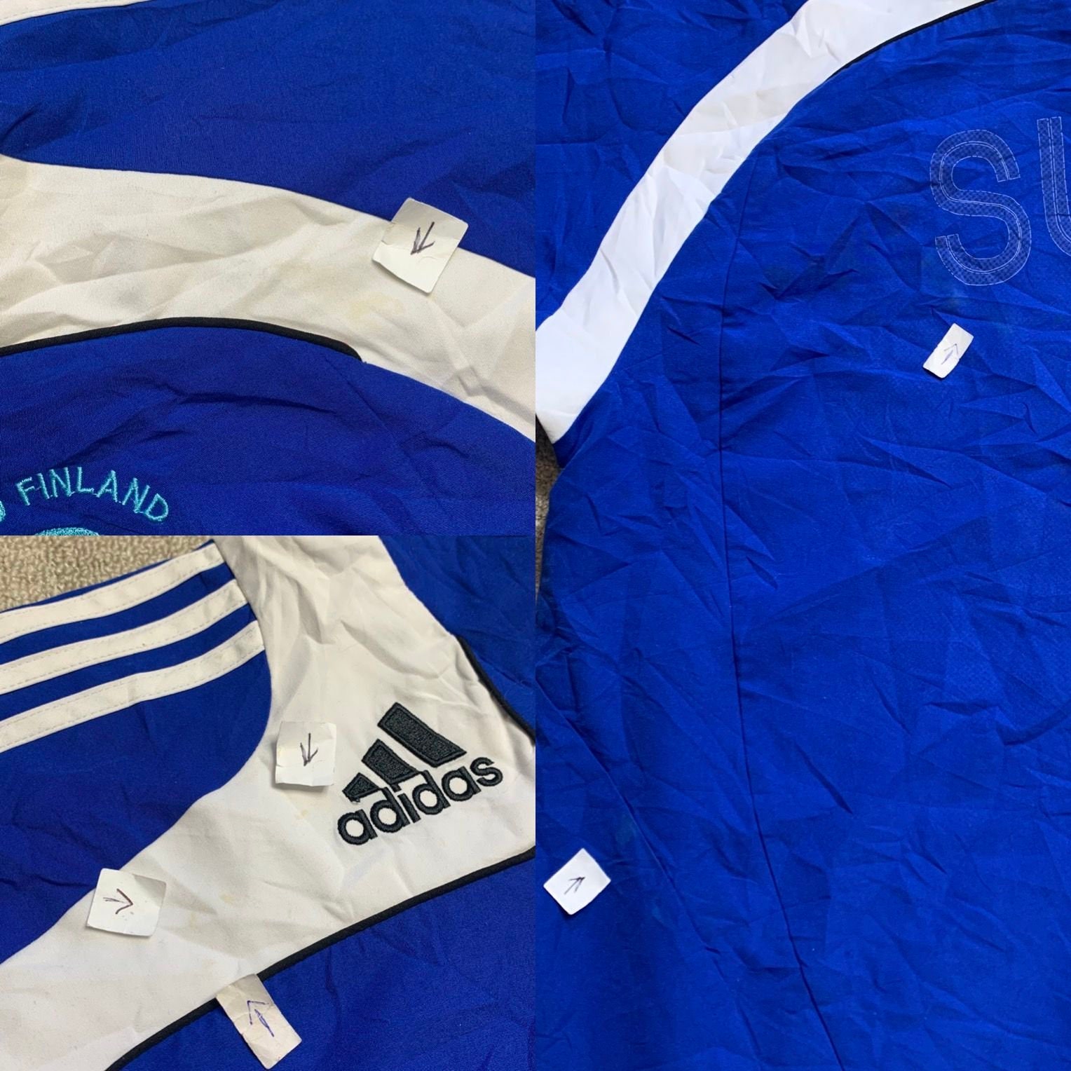 Adidas Tracksuit Top Track Jacket Vintage Finland Y2K 00s