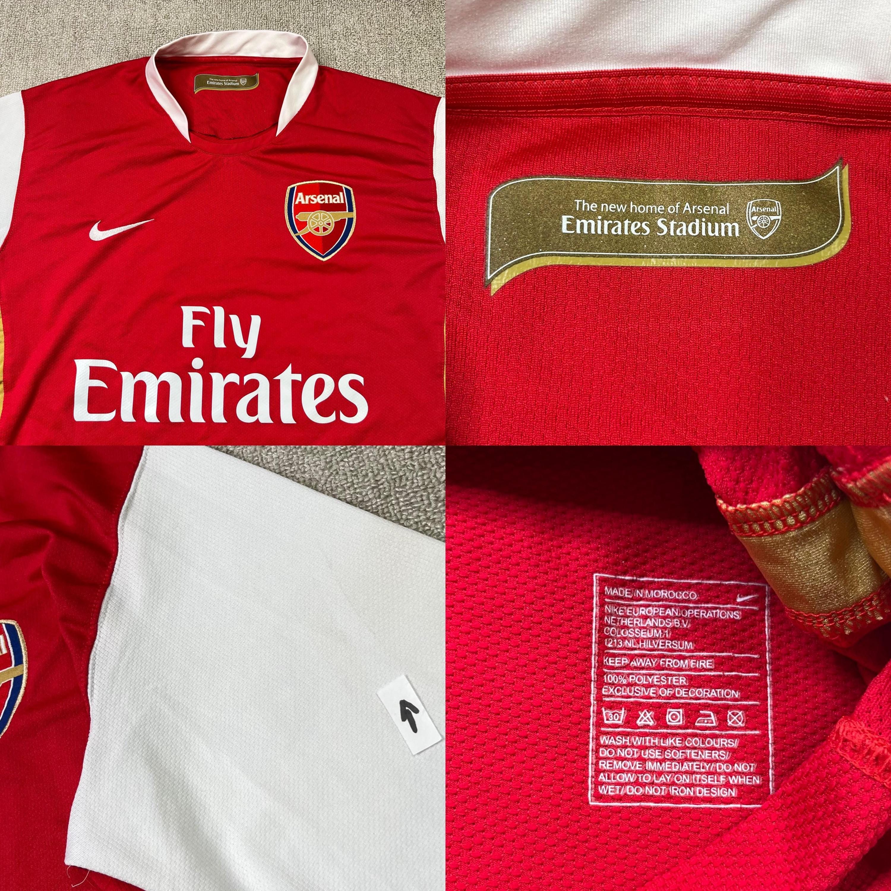 Nike Arsenal Football Jersey Fly Emirates 2006-2008 T-shirt