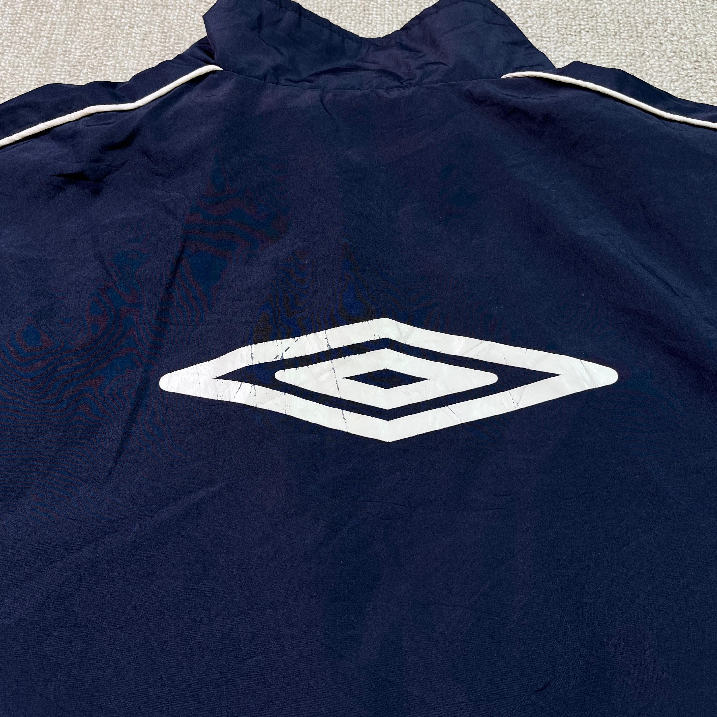 Umbro Track Jacket Tracksuit Top 2000s Full Zip Football Sussex