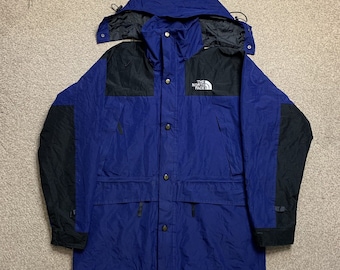 The North Face Jacket Mountain Windbreaker Goretex Vintage Hooded Outdoors 2XL