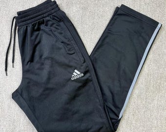 Adidas Tracksuit Bottoms Track Pants Zip Vintage Joggers L