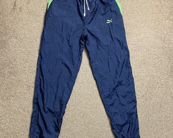 Puma Tracksuit Bottoms Track Pants Shell Vintage Joggers