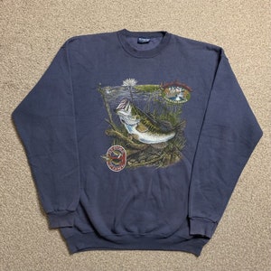 Vintage Jumper Sweatshirt Graphic Print Crew Neck Van Heusen Pullover Retro  XL