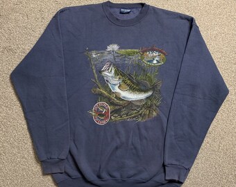 Vintage Jumper Sudadera Impresión Gráfica Cuello Redondo Van Heusen Jersey Retro XL